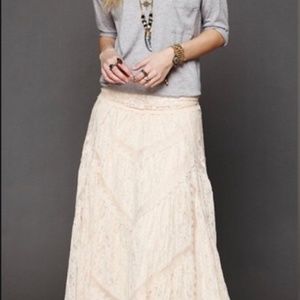 FP X Annie Oakley Lace Skirt Tea XS